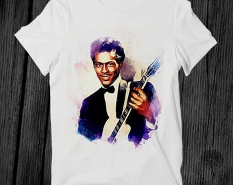 Chuck Berry Legend T Shirt Unisex Adult Mens Womens Gift Cool Music Fashion Top Vintage Retro Tee G287