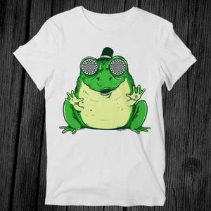 Hipnogenic Star  Hypnotize Frog T Shirt Unisex Adult Mens Womens Gift Cool Music Fashion Top Vintage Retro Tee G408