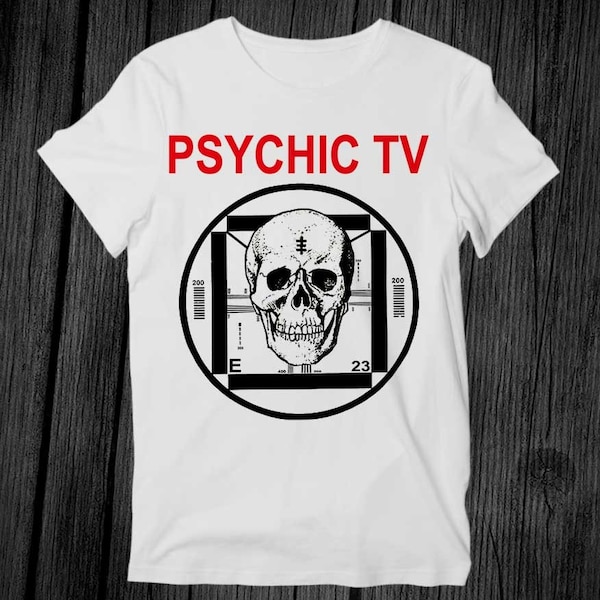 Psychic Tv Force La Mano del Cambio Camiseta Unisex Adulto Hombres Mujer Regalo Cool Music Moda Top Vintage Retro Tee G247