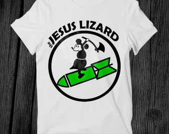 The Jesus Lizard Mouse Rock Punk T Shirt Unisex Adult Mens Womens Gift Cool Music Fashion Top Vintage Retro Tee G207