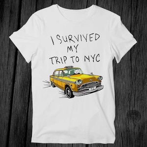 I Survived My Trip To NYC Spider Movie T Shirt Unisex Adult Mens Womens Gift Cool Music Fashion Top Vintage Retro Tee G269