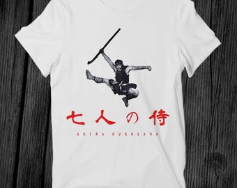 Seven Samurai Akira Kurosawa Japanse T-shirt Unisex Adult Bestseller Gift Cool Music Fashion Top Vintage Retro Tee G523