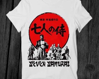 Seven Samurai Cult Movie Red Limited Edition T-shirt Unisex Adult Bestseller Gift Cool Music Fashion Top Vintage Retro Tee G524