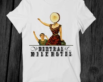 Neutral Milk Hotel Indie Retro Rock T Shirt Unisex Adult Mens Womens Gift Cool Music Fashion Top Vintage Retro Tee G317