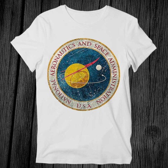 Buy NASA Vintage Retro Logo Seal T Shirt Unisex Adult Mens Womens