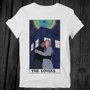 Thasmin The Lovers Tarocchi Doctor Who Polizia Cabina telefonica Lesbiche Gay Pride Orgoglioso Best Seller T Shirt Unisex Regalo Musica Top Tee G505