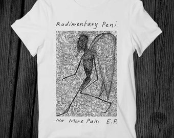 Rudimentary Peni No More Pain Ep Limited Edition T Shirt Unisex Adult Mens Womens Gift Cool Music Fashion Top Vintage Retro Tee G255