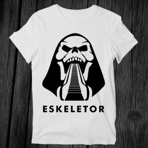 Eskeletor Skeletor Escalator Skeleton Skull T Shirt Unisex Adult Mens Womens Gift Cool Music Fashion Top Vintage Retro Tee G375