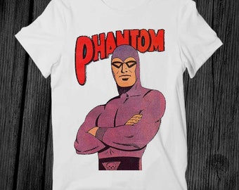 The Phantom Comics Cartoon T Shirt Unisex Adult Mens Womens Gift Cool Music Fashion Top Vintage Retro Tee G309