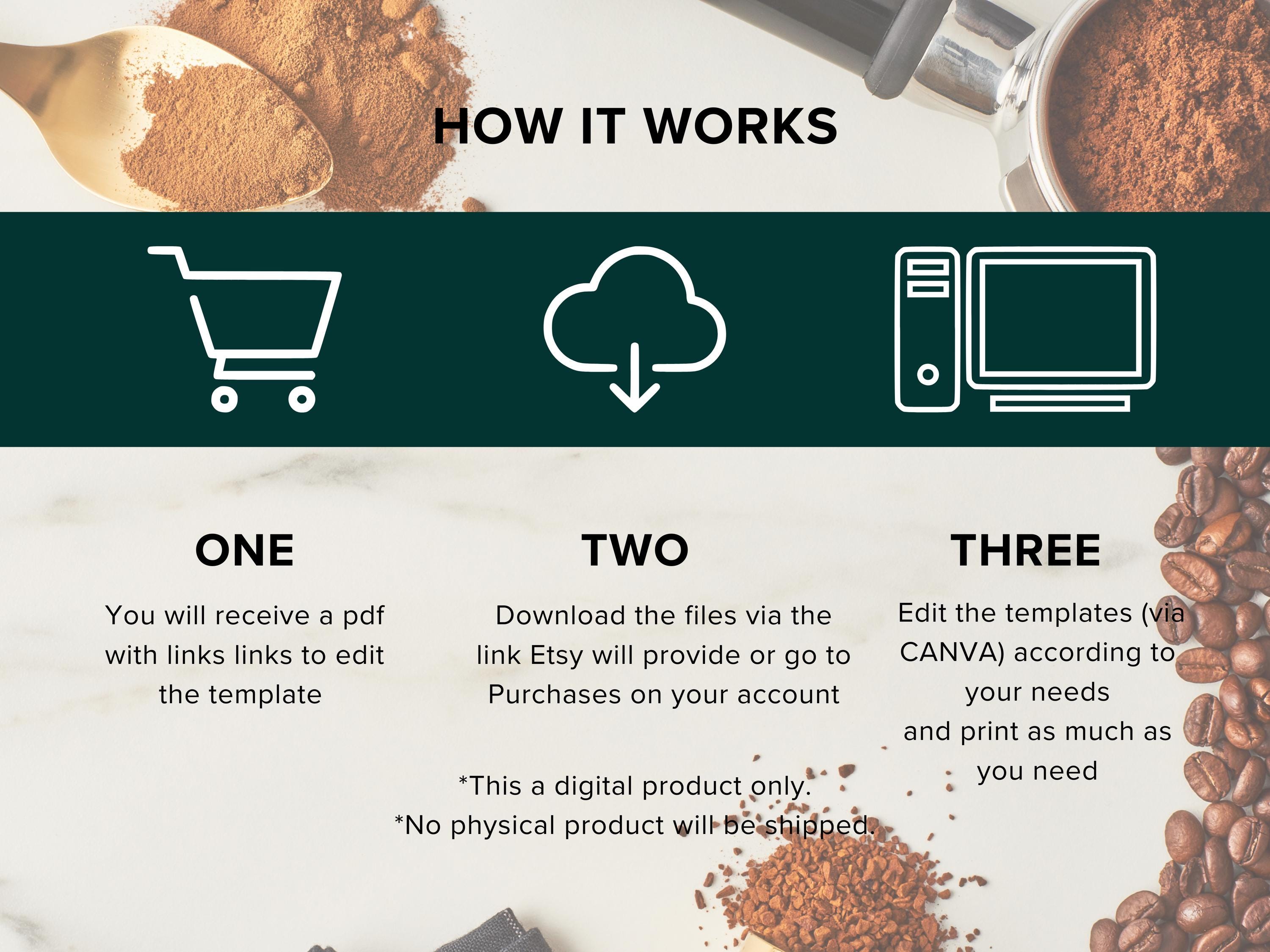 Editable Coffee Cart Business Templates Bundle, Mobile Coffee Bar ...