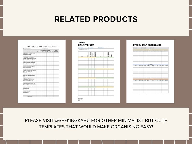 Restaurant Recipe Card Template MS Word Recipe Section Spec Sheet ...