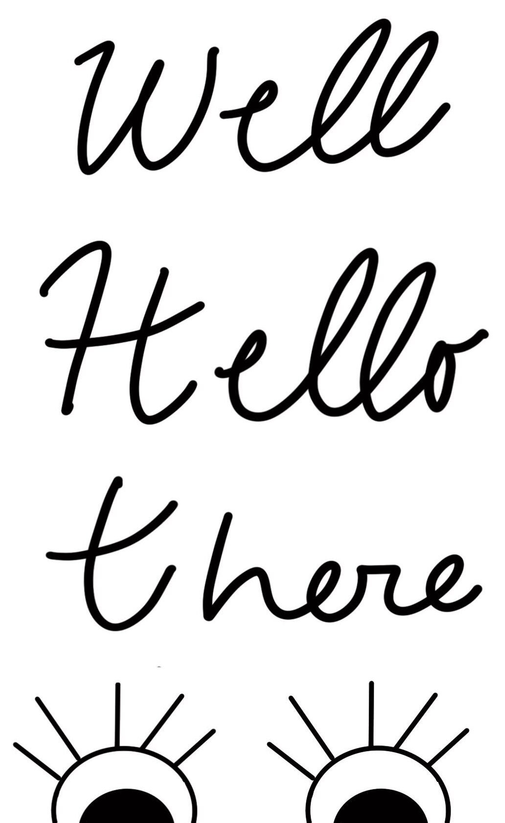 Well Hello There Sign, Printable Art, Digital Download Etsy