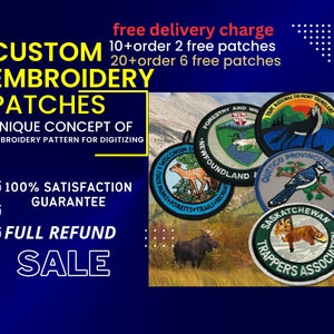 Custom Patches Woven Patches Sew on Patches Iron on Patches Hook and Loop  Patches Velcro Brand Backed Patches A USA Company 
