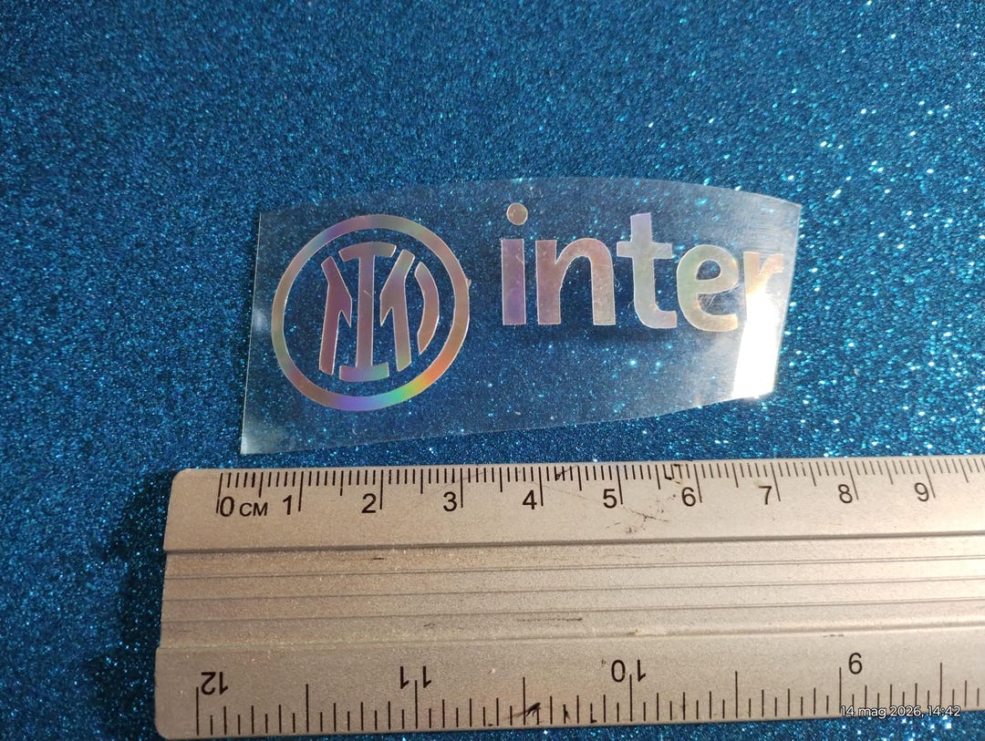 Inter Logo Holographic Glossy Chrome Vinyl Sticker - Etsy