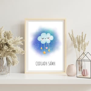 Codladh Sámh | As Gaeilge | Irish Print | Irish Home Decor | Irish Blessing | Irish Wall Art