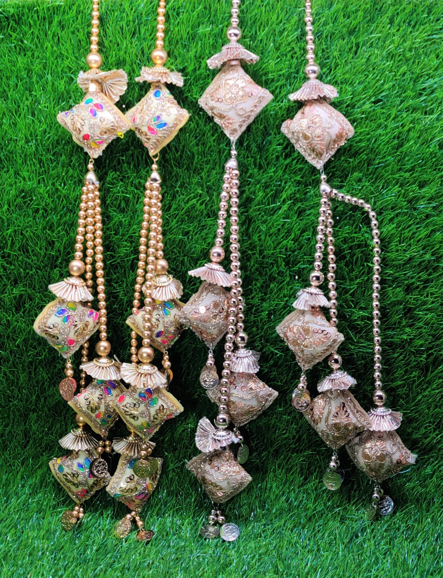 Rose Gold Tassels, Cut dana Cap, Cluster, Bridal Tassels, Decorative  Tassels, Saree Blouse Tassels, Indian Tassels, Sewing Latkans 1 Pair