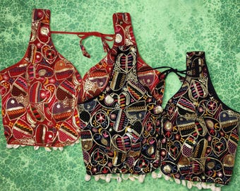 Embroidered Sequin Saree Blouse, Indian Bridal Readymade Choli, Festive Wear Top
