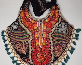 Handgemachte Banjara Einkaufstasche | Bestickte Khambhalia, Boho Schultertasche