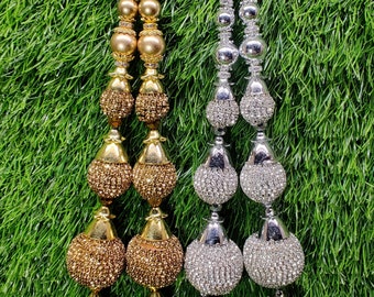 Handmade Indian Tassels, Bridal Dress, Saree, Blouse, Handbag Accessory (Pair)