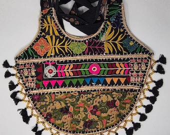 Handgemachte Banjara Einkaufstasche | Vintage bestickte Khambhalia, Boho Schultertasche