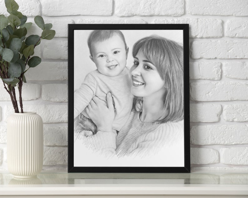 Custom Sketch From Photo, Digital Sketch Art, Sketch Portrait, Pencil Drawing, Wall Art Sketch, Sketch Art, Pencil Sketch, Vintage Sketch image 4