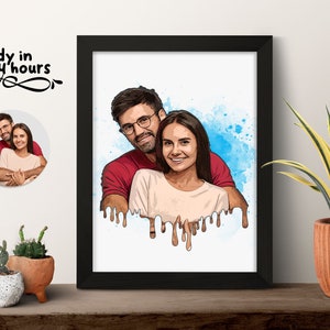 Cartoon Portrait vom Foto, Cartoon Selfie, personalisiertes Portrait vom Foto, Cartoon Logo, digitaler Download, Social Media Profilbild