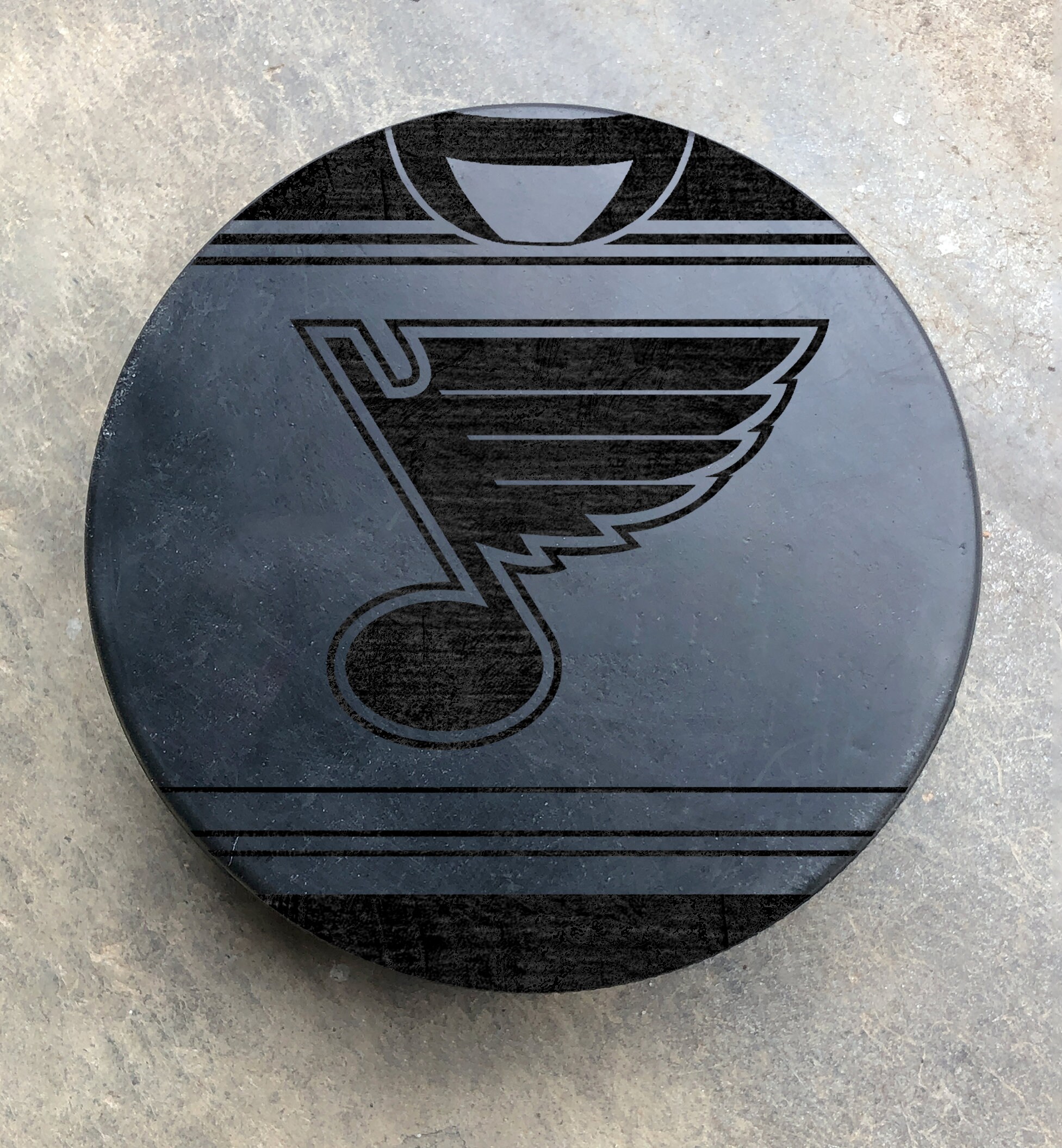 Louis Blues NHL Jersey Custom Laser Engraved Hockey Puck Any Name and  Number