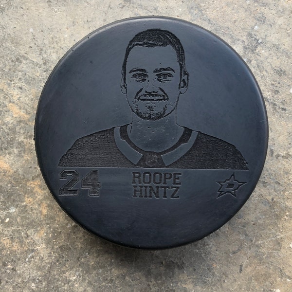 Dallas Stars NHL Custom Laser Engraved Hockey Pucks You Pick Player