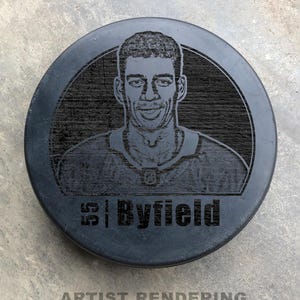 Los Angeles Kings NHL Custom Laser Engraved Hockey Pucks You Pick Player