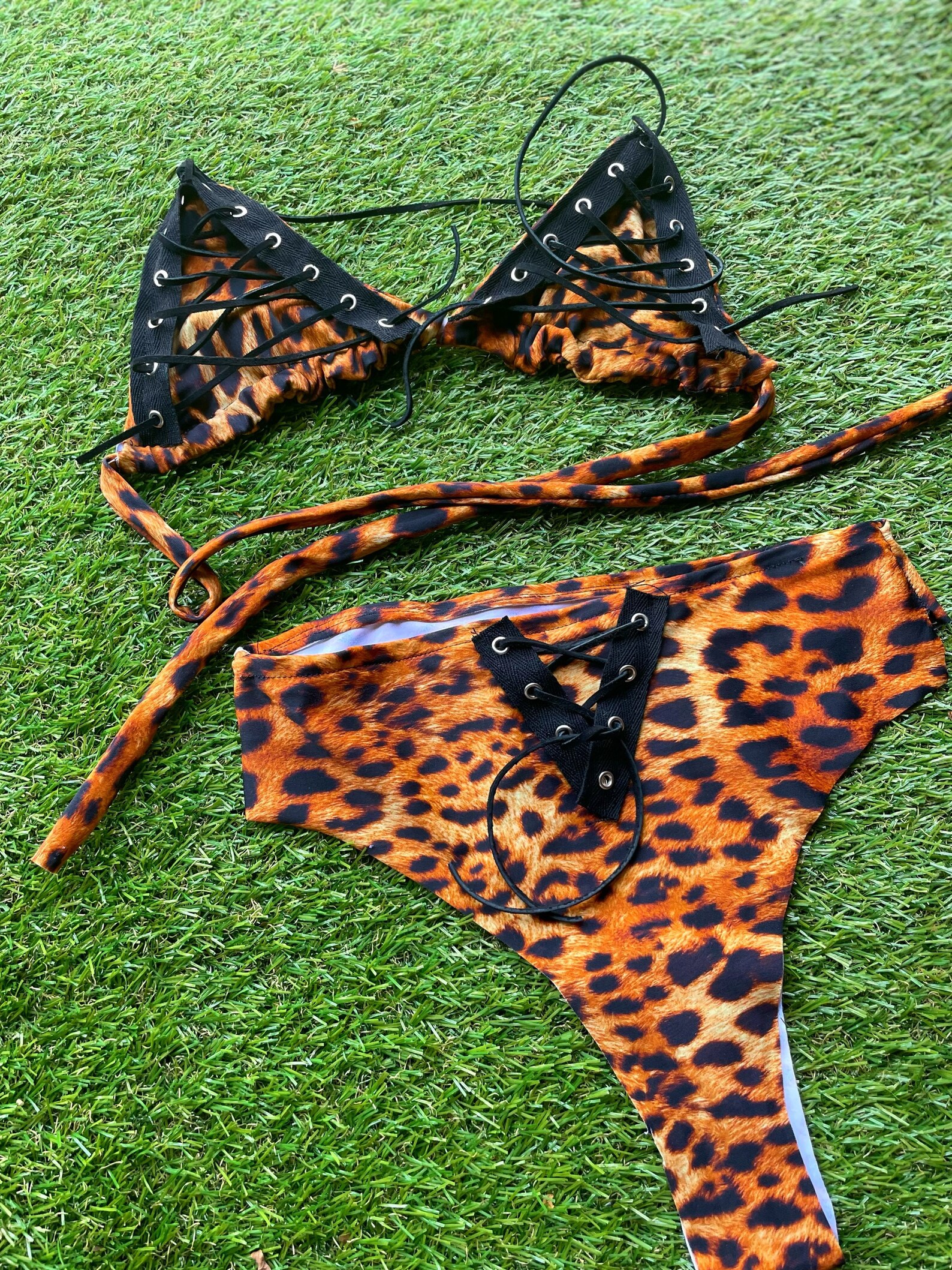 Cheetah Print Bikini Top Festival Clothing Women Festival Etsy