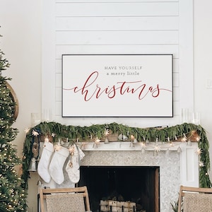Christmas Frame TV Art, Samsung Frame Tv, Holiday Frame TV, Merry Christmas TV Art, Have Yourself a Merry Little Christmas