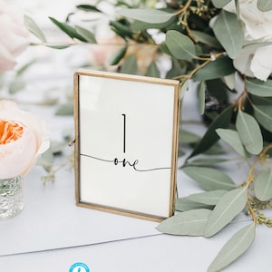 table numbers card Calligraphy, wedding table number elegant, Printable table Template, seating chart, 100% editable, 5x7, 4x6