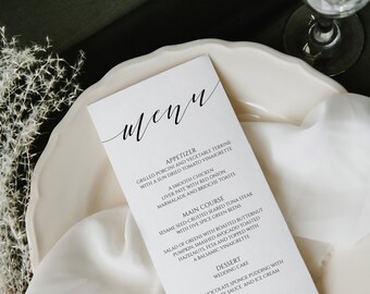 Wedding Menu, Menu Template, Menu Cards, Wedding Dinner Menu, Wedding Menus, Wedding Menu Cards, Food Menu, Guest Name Menu