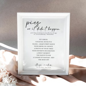 I Spy Wedding Game Template, Can&#39;t Wait to See What Develops, Wedding Hashtag, Reception Photo Hunt, Wedding Photo Hunt Game, Heather