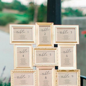 4x6 Wedding Seating Chart Template, Kraft Seating Chart Horizontal, Rustic Seating Chart, Kraft Seating Chart Vertical, Catherine