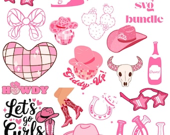 Cowgirl SVG Bundle: Retro Western Graphics (Digital Download)