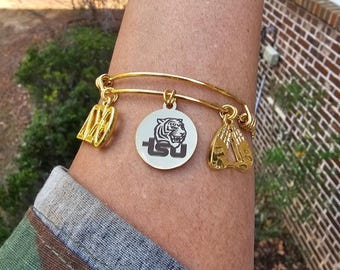 Delta Bracelet - HBCU - Delta Sigma Theta Bracelet - Sorority Bracelet - DST - Tennesee State University - Sorority Jewelry - TSU