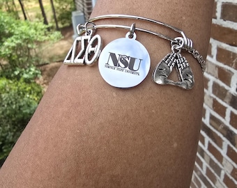 Norfolk State University Delta Bracelet - HBCU - Delta Sigma Theta Bracelet - Sorority Bracelet - DST University bracelet - Sorority Jewelry
