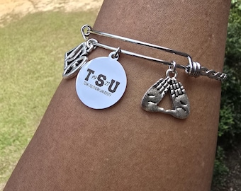 Delta Bracelet - HBCU - Delta Sigma Theta Bracelet - Sorority Bracelet - DST - Texas Southern University - Sorority Jewelry - TSU
