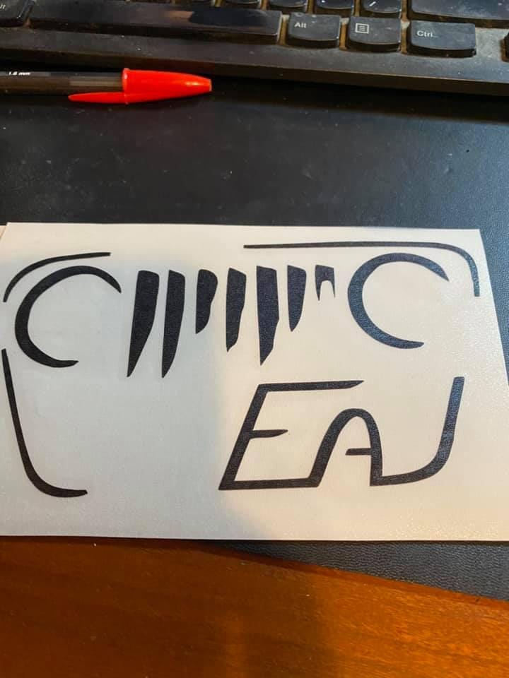 Eaj Merch EAJ LOGO Decal - Etsy