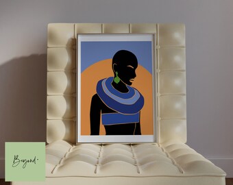 Black Art, Black Woman Wall Art, Black Man Wall Art, Black Art Print, Black Man Art, Black Owned Art, Home Decor, Humble