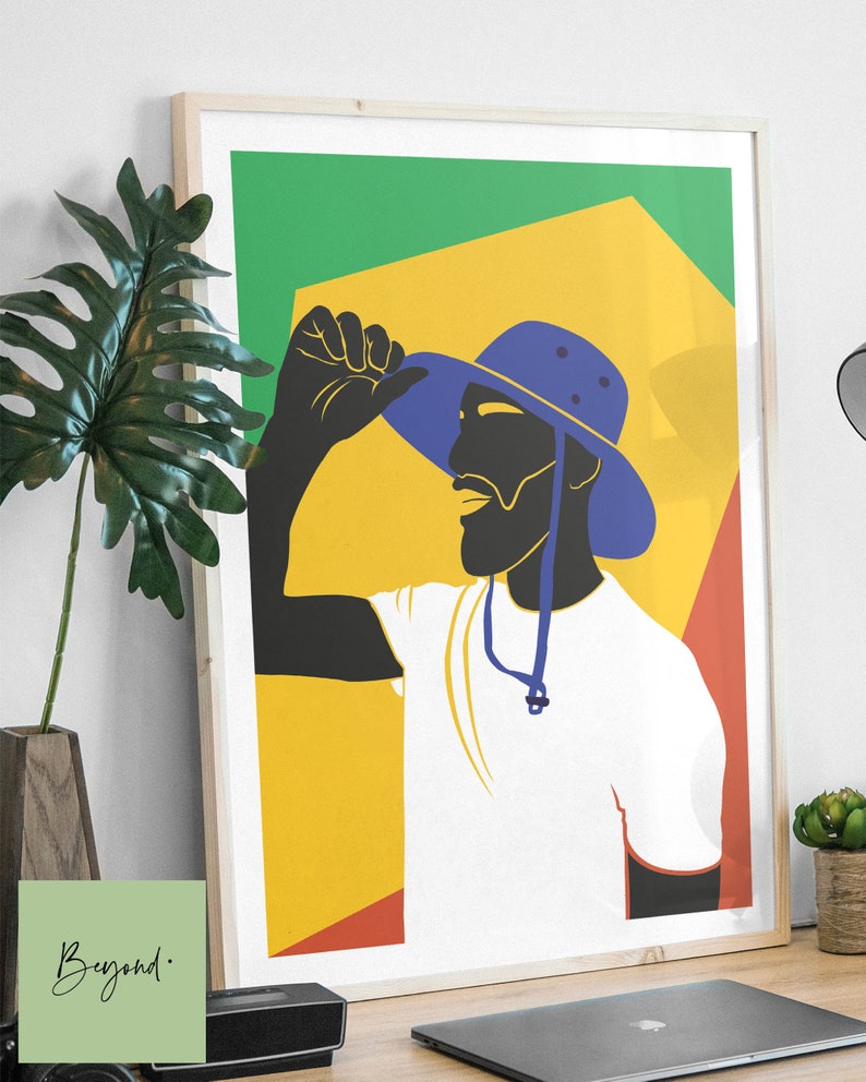 Black Art Black Man Wall Art Black Woman Wall Art Black Art Etsy
