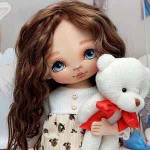 Handmade textile doll,Rag doll,Art textile doll, Interior doll, textile doll,art doll, Waldorf inspirad doll, Waldorf doll