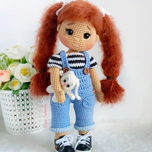 Crochet doll pattern, Amigurumi Doll pattern,DF pattern