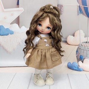 Handmade textile doll,Rag doll,Art textile doll, Interior doll, textile doll,art doll