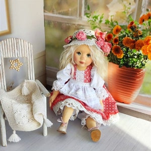 Waldorf inspired doll,Waldorf doll,Art Doll,OOAK doll, Textile Doll, Cloth Doll,Interior Doll,Decorative Doll, rag doll