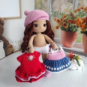 Crochet Doll for Sale, Amigurumi Doll Finished, Crochet Handmade Amigurumi Doll, stuffed doll, doll for doll