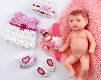 Mini silicone baby doll. Full silicone reborn doll. Mini reborn baby, mini reborn doll, mini baby doll, reborn babies, silicone doll baby.