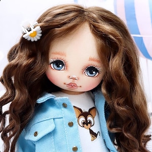Handmade textile doll,Rag doll,Art textile doll, Interior doll, textile doll,art doll