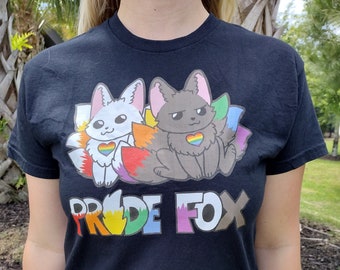 Pride Fox Zing y Zang Camiseta de corte para mujer